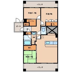 おもろまち駅 徒歩17分 5階の物件間取画像